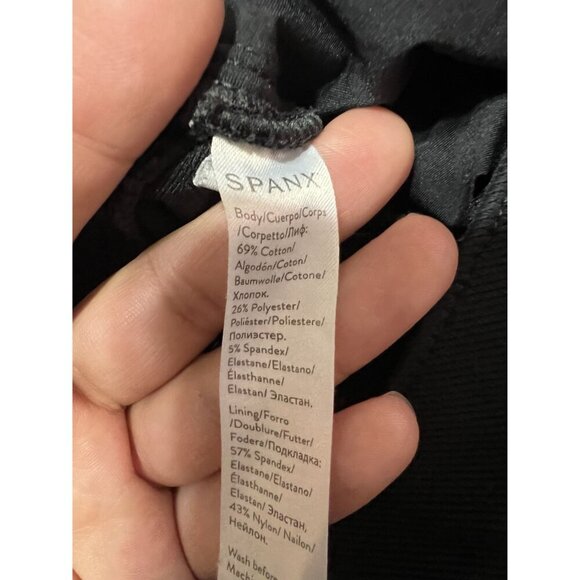 SPANX Black Jean-ish Skinny Pull On Jeans Size M - Picture 6 of 8